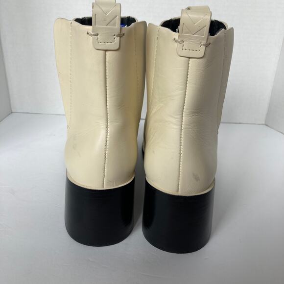 Mercedes Castillo Off White Xandra Chelsea Ankle Boot Size 11 - Picture 2 of 13